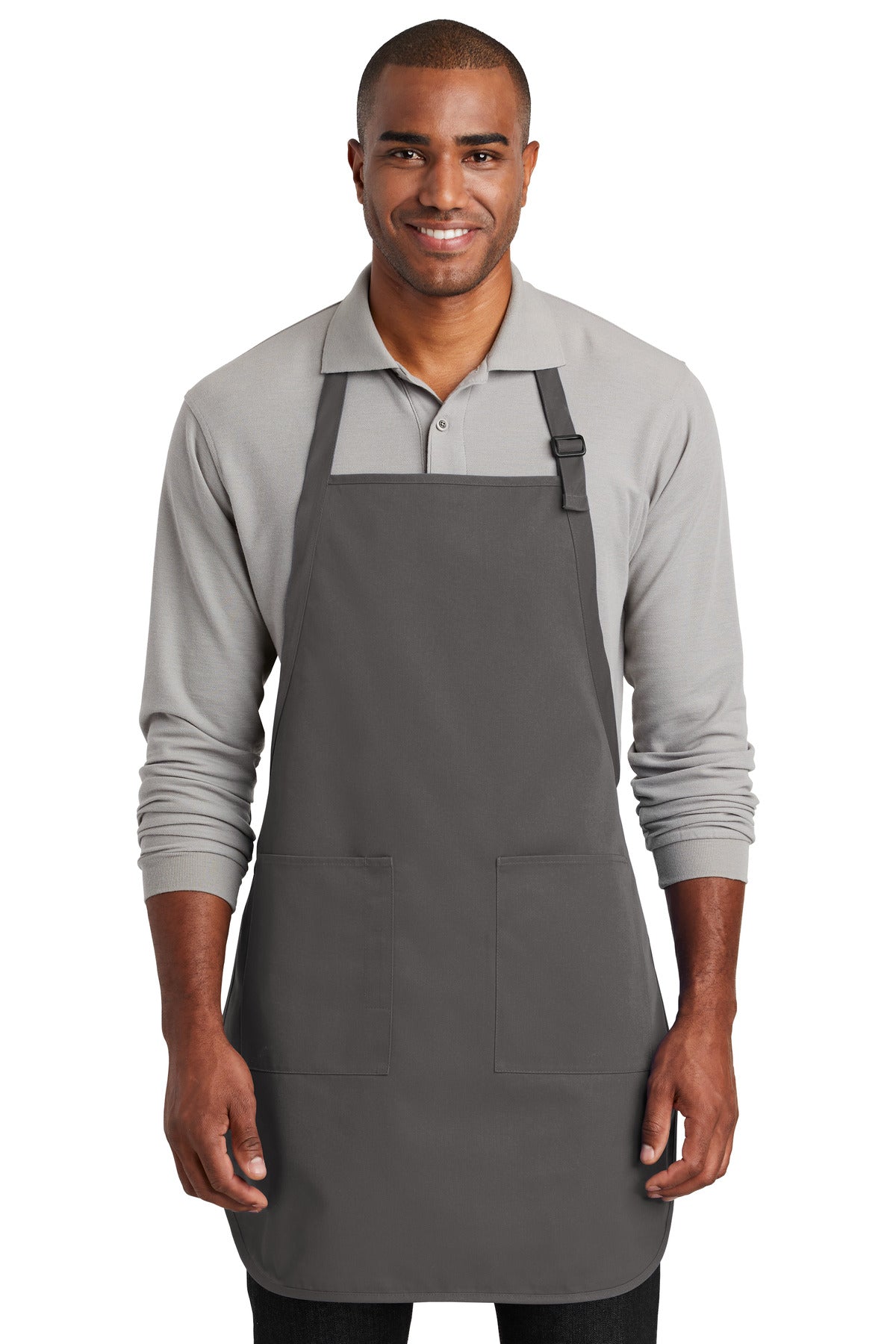 Port Authority Full-Length Two-Pocket Bib Apron. A600