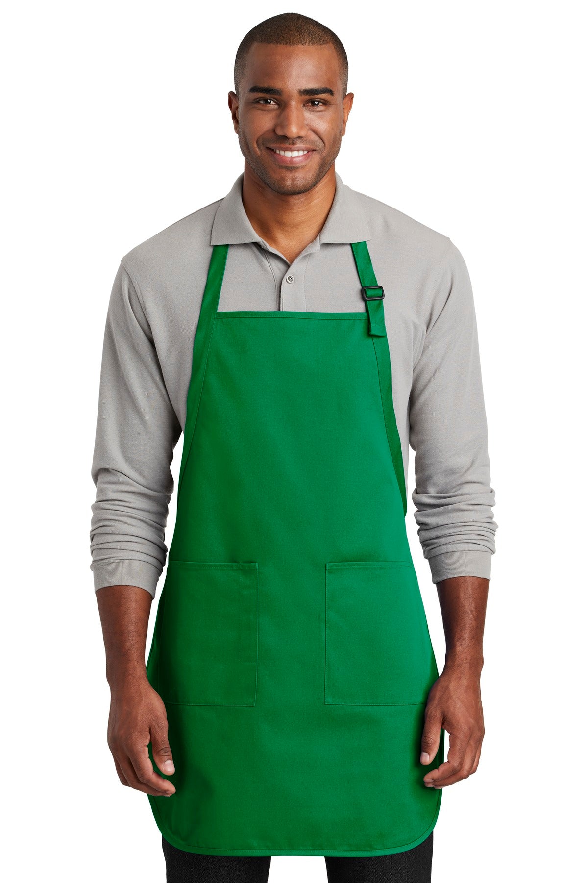 Port Authority Full-Length Two-Pocket Bib Apron. A600