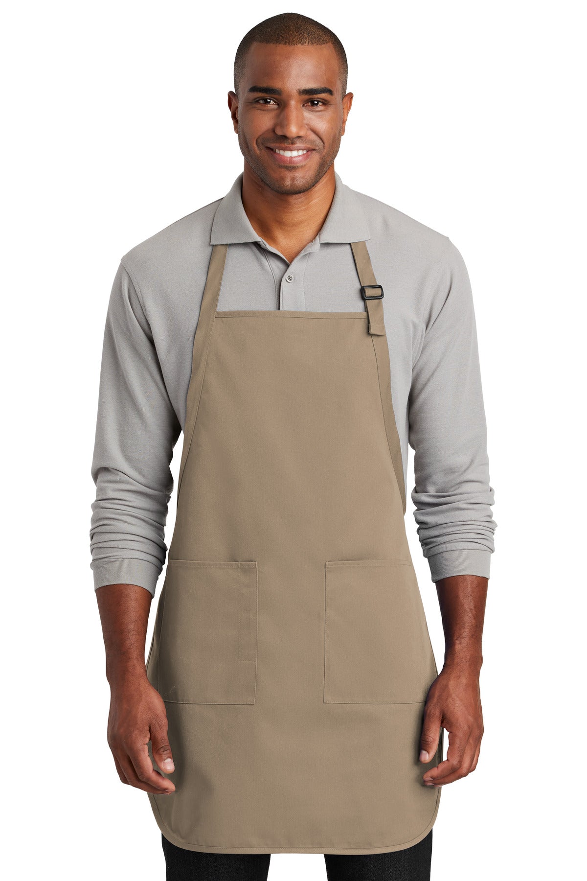 Port Authority Full-Length Two-Pocket Bib Apron. A600