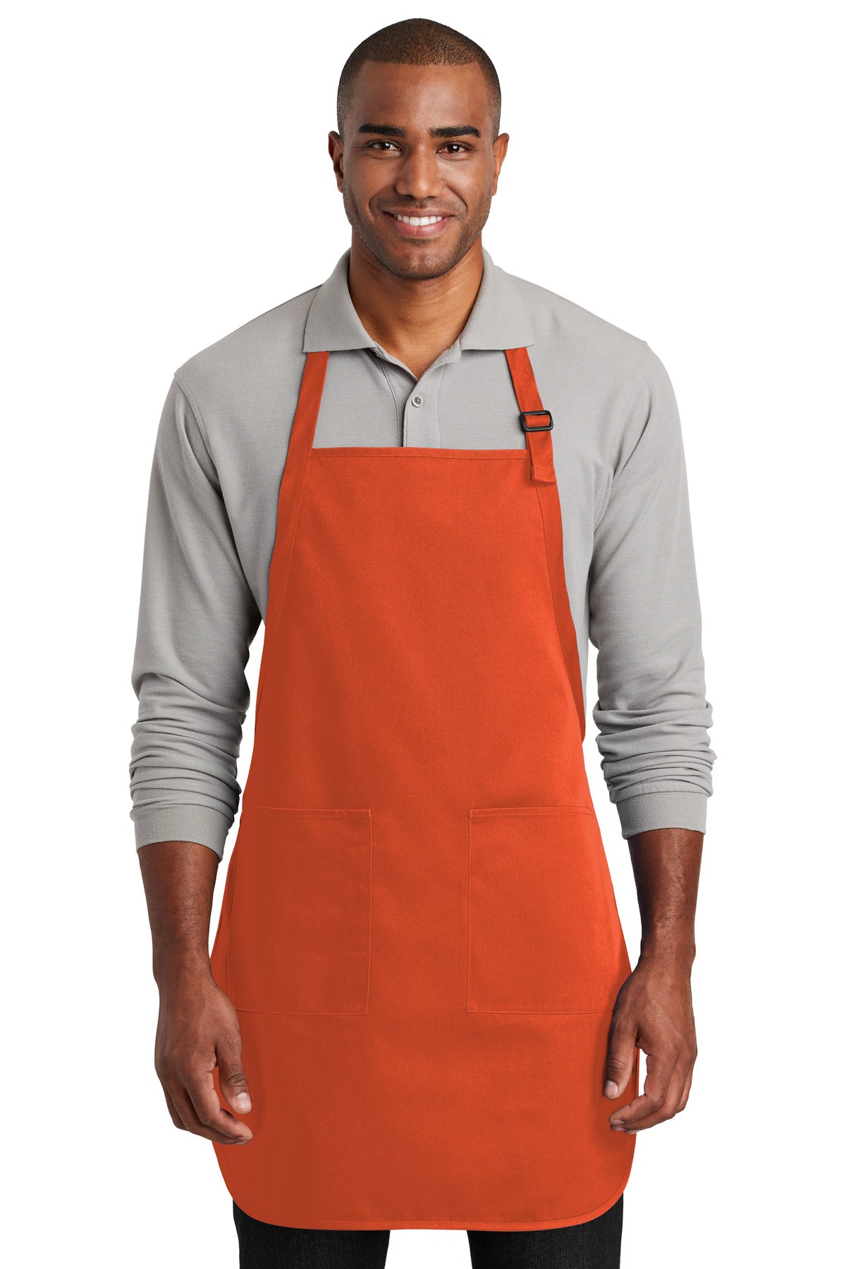 Port Authority Full-Length Two-Pocket Bib Apron. A600