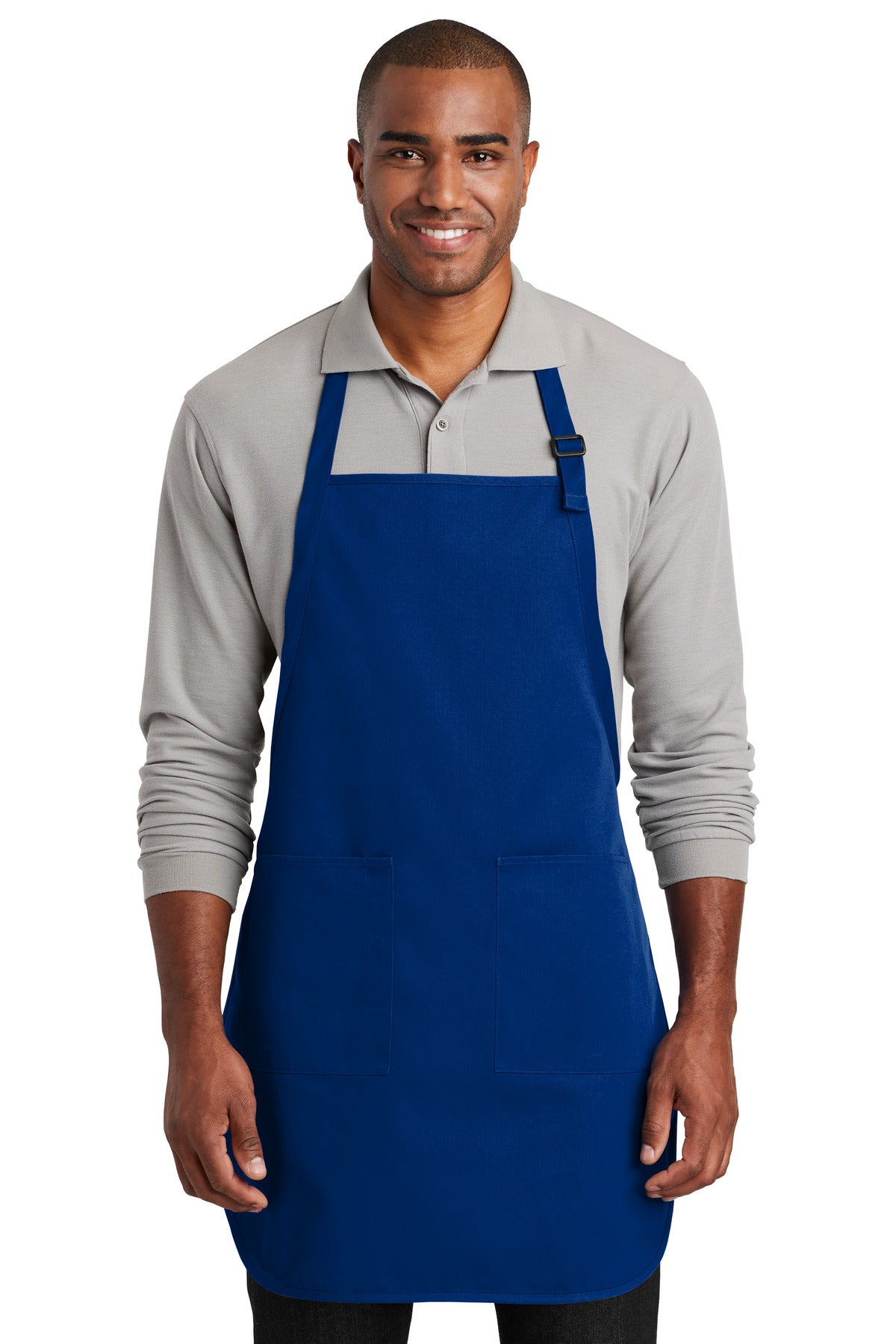 Port Authority Full-Length Two-Pocket Bib Apron. A600