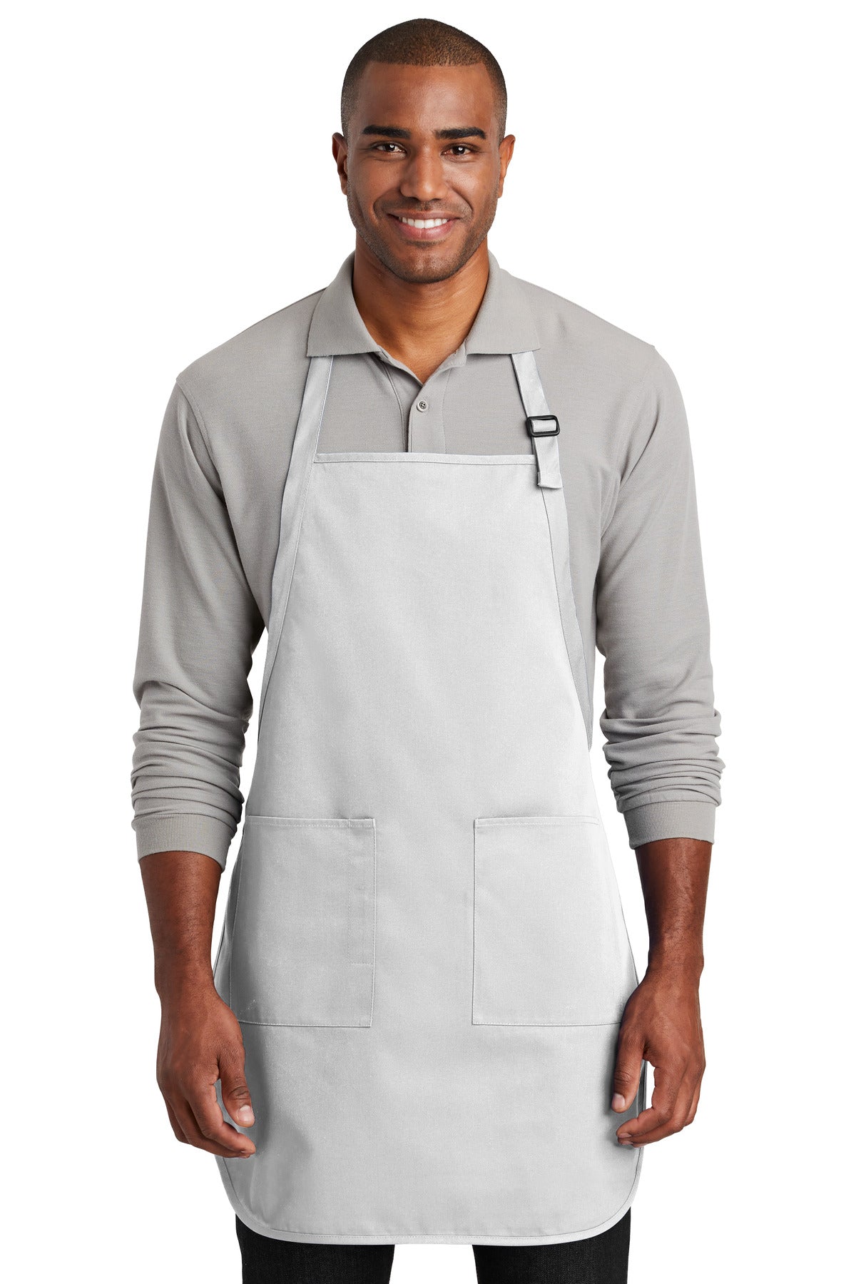 Port Authority Full-Length Two-Pocket Bib Apron. A600