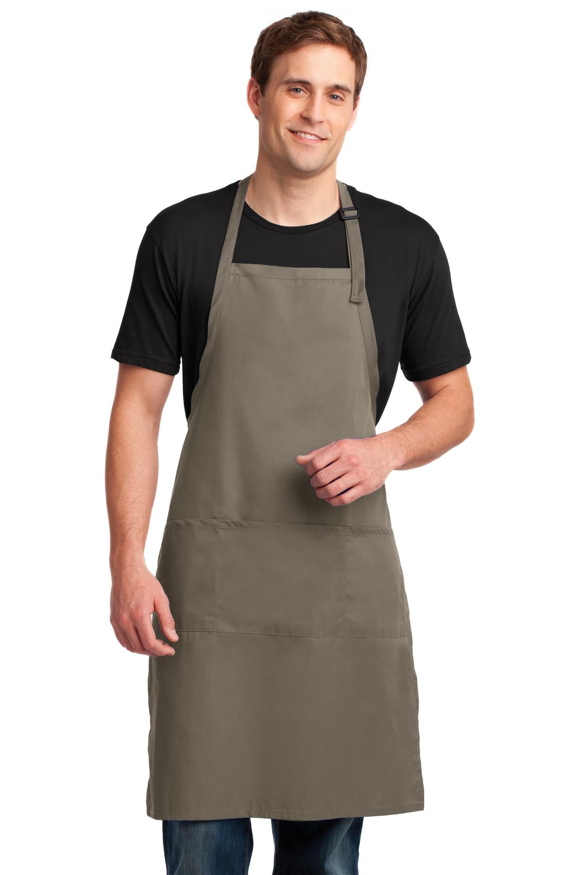 Port Authority Easy Care Extra Long Bib Apron with Stain Release. A700