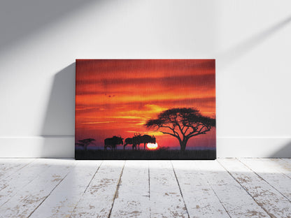 African Safari Sunset – Transform Your Space with the Breathtaking Beauty of Africa
