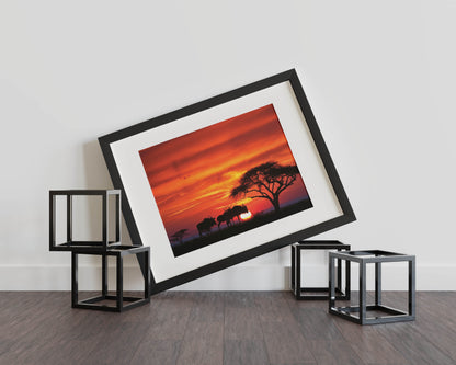 African Safari Sunset – Transform Your Space with the Breathtaking Beauty of Africa