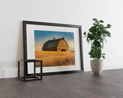 Rustic Sunset Hideaway – A Timeless Escape for Your Walls