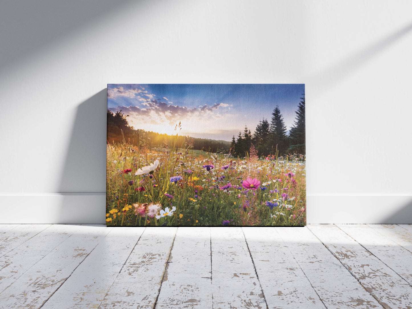Meadow Bliss – A Wildflower Meadow Scene with Dreamy Ambiance