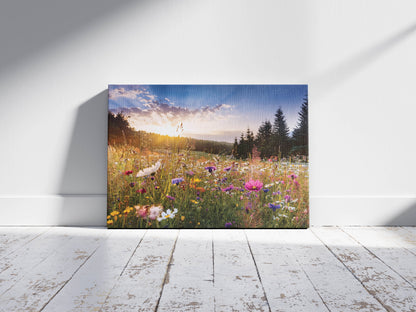 Meadow Bliss – A Wildflower Meadow Scene with Dreamy Ambiance