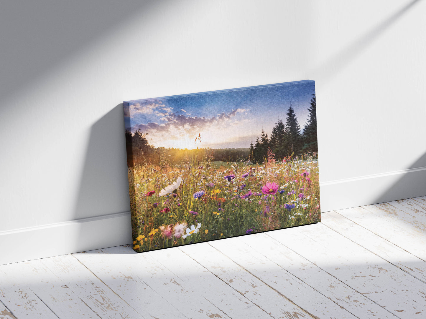 Meadow Bliss – A Wildflower Meadow Scene with Dreamy Ambiance