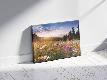 Meadow Bliss – A Wildflower Meadow Scene with Dreamy Ambiance