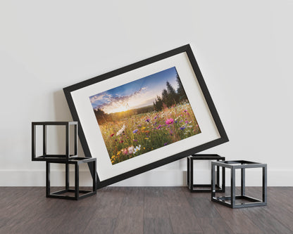 Meadow Bliss – A Wildflower Meadow Scene with Dreamy Ambiance