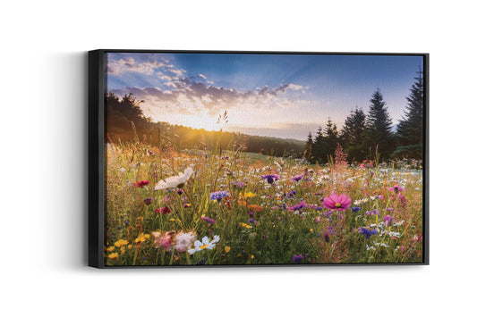 Meadow Bliss – A Wildflower Meadow Scene with Dreamy Ambiance