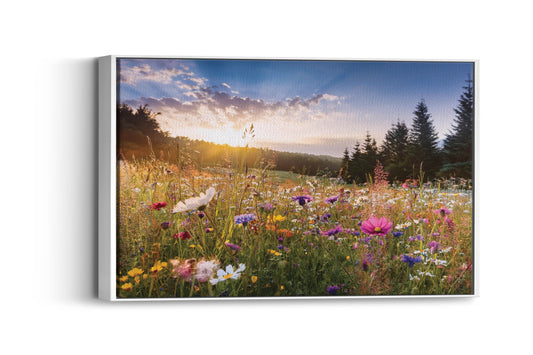 Meadow Bliss – A Wildflower Meadow Scene with Dreamy Ambiance