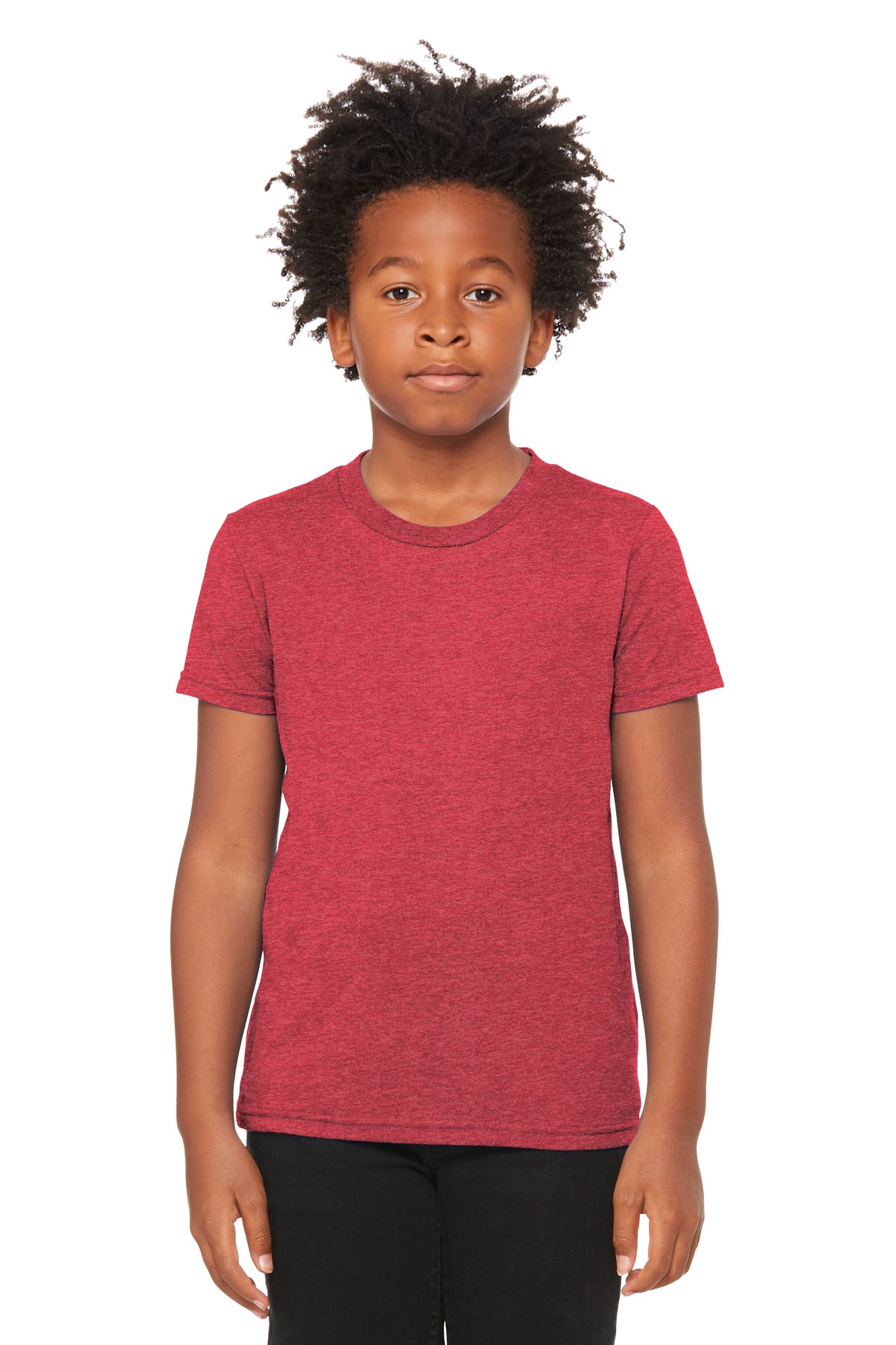 BELLA+CANVAS Youth Heather CVC Tee BC3001YCVC