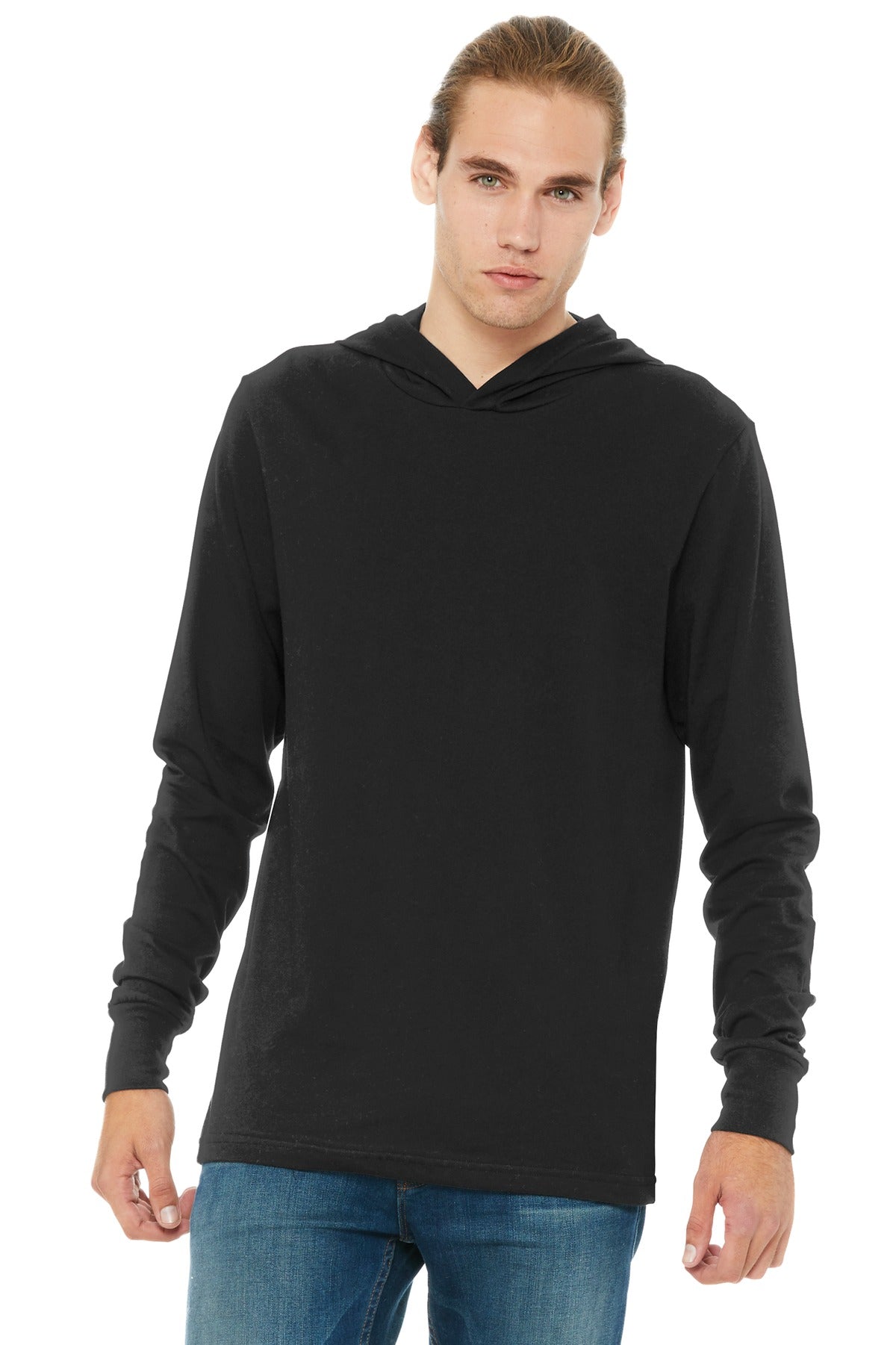 BELLA+CANVAS Unisex Jersey Long Sleeve Hoodie. BC3512