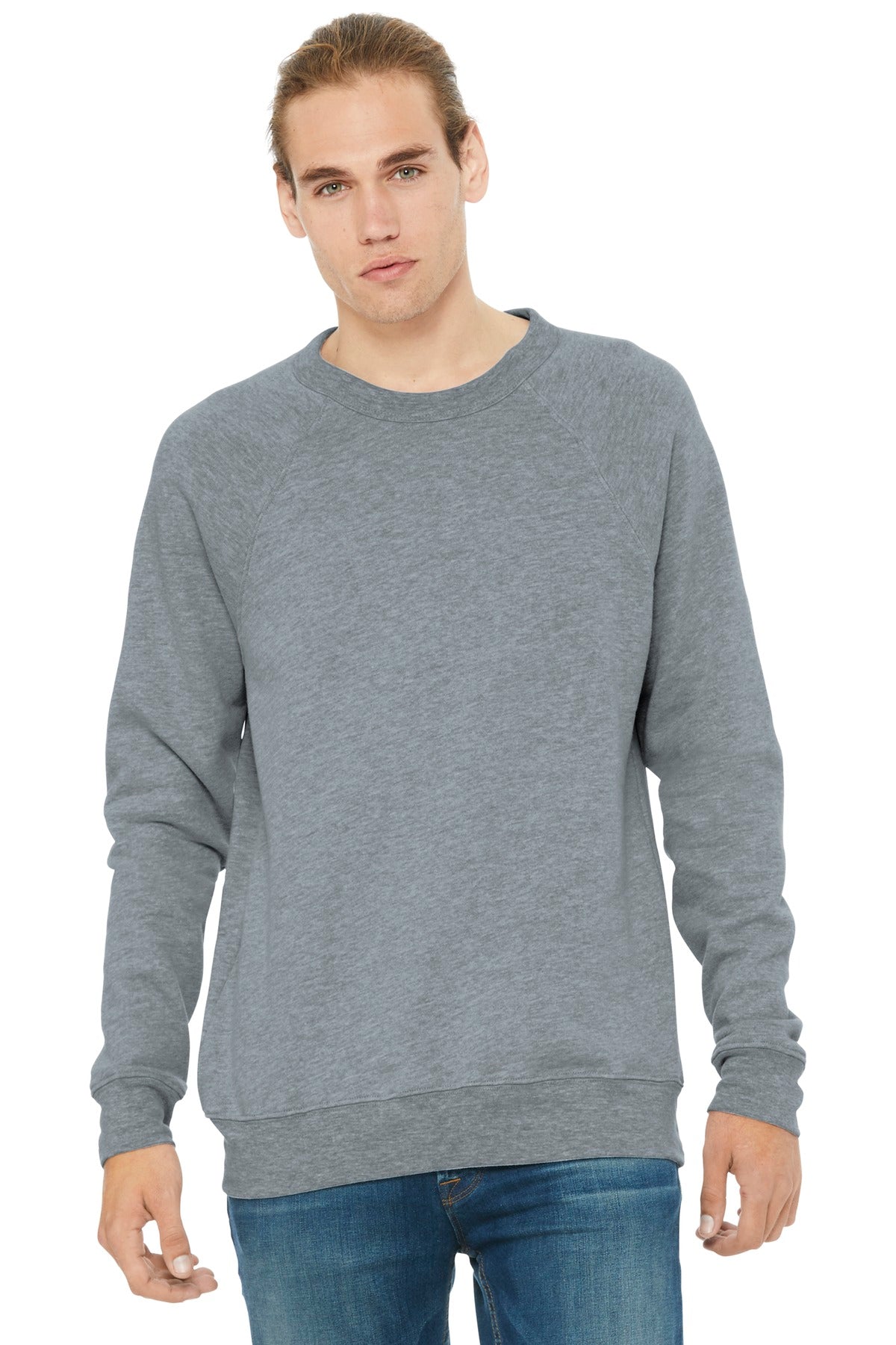 BELLA+CANVAS Unisex Sponge Fleece Raglan Sweatshirt. BC3901