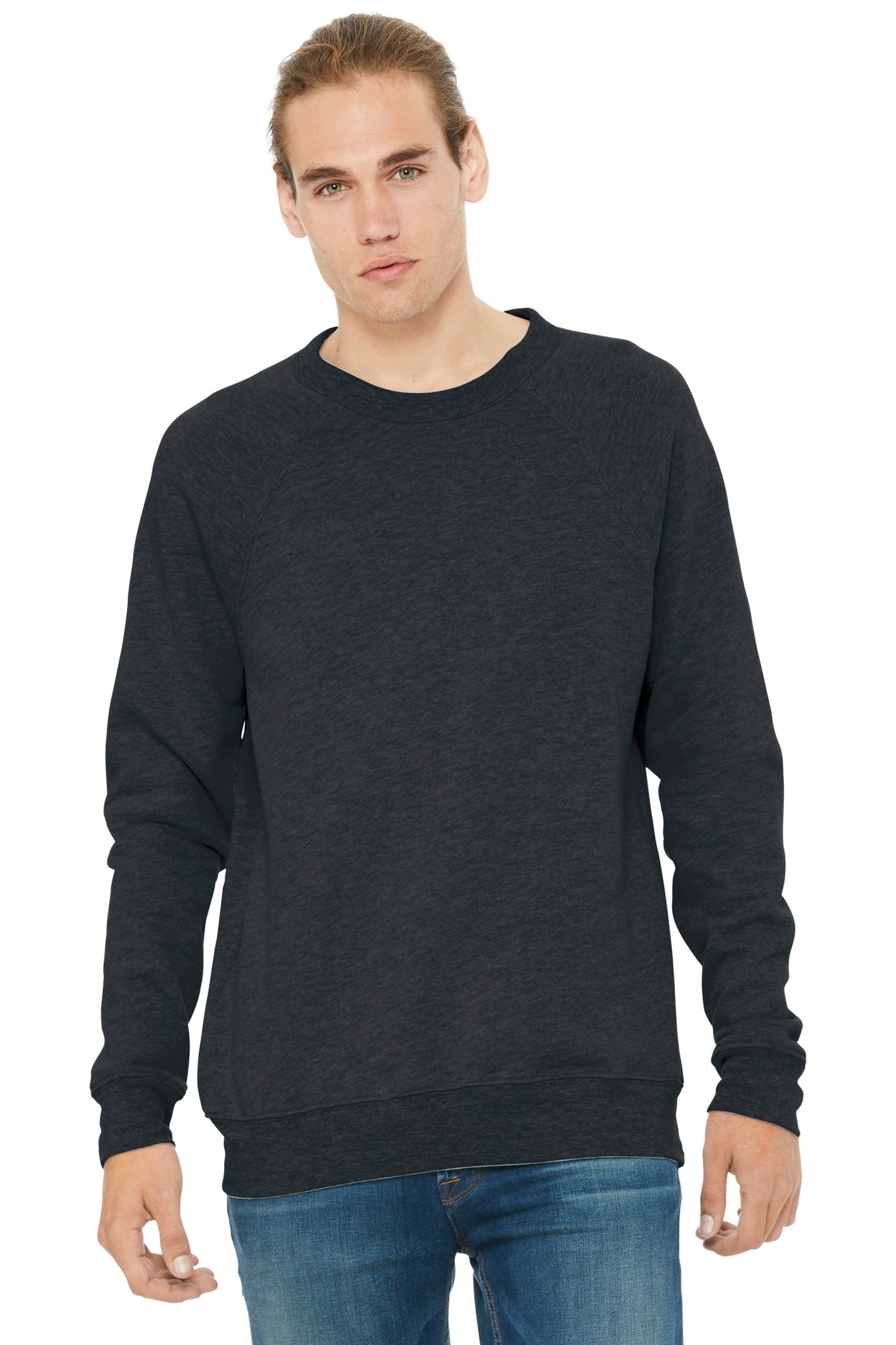 BELLA+CANVAS Unisex Sponge Fleece Raglan Sweatshirt. BC3901