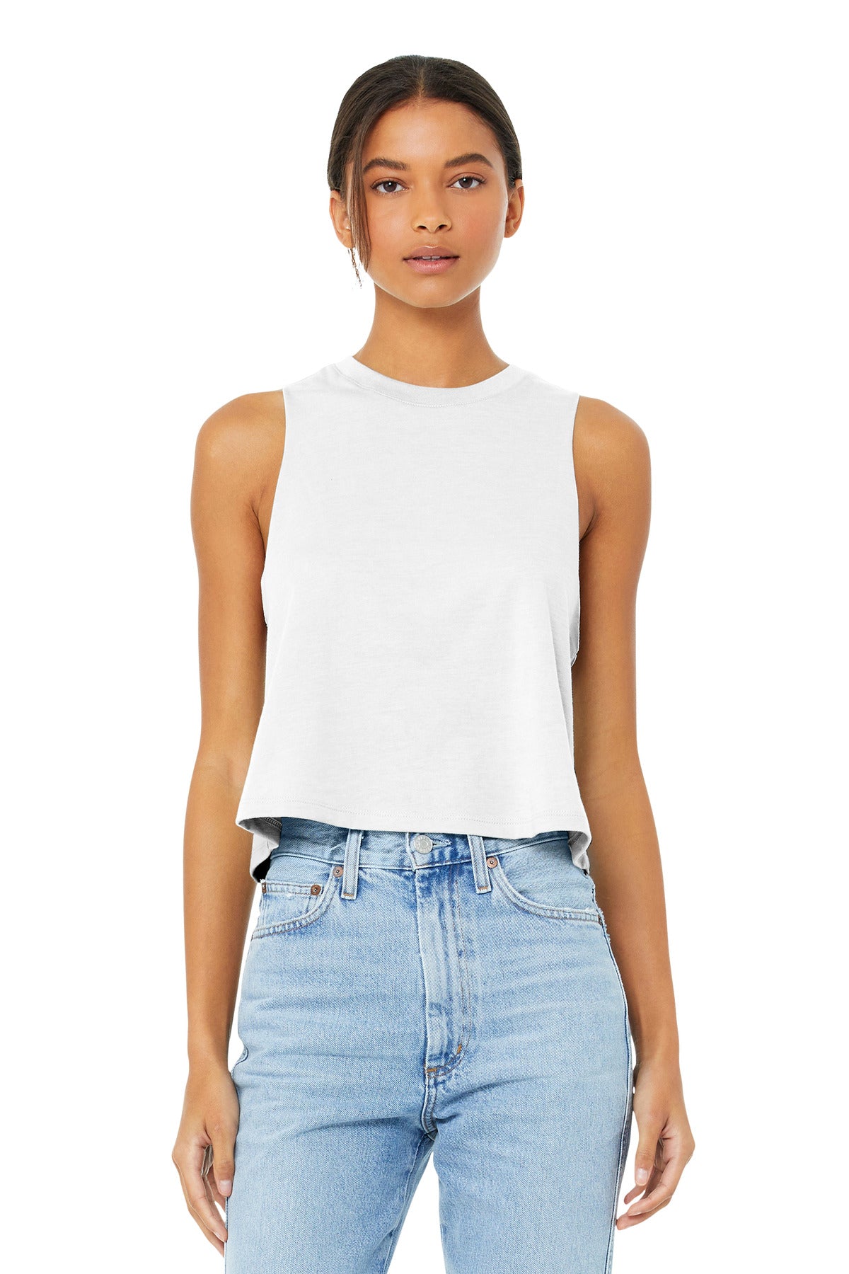 BELLA+CANVAS Women's Racerback Cropped Tank. BC6682