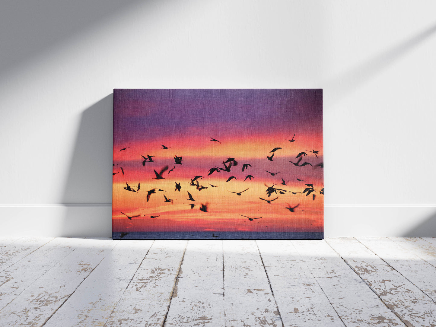 Birds- Twilight Flight - A Breathtaking Sunset, A Moment of Freedom – Captured Forever