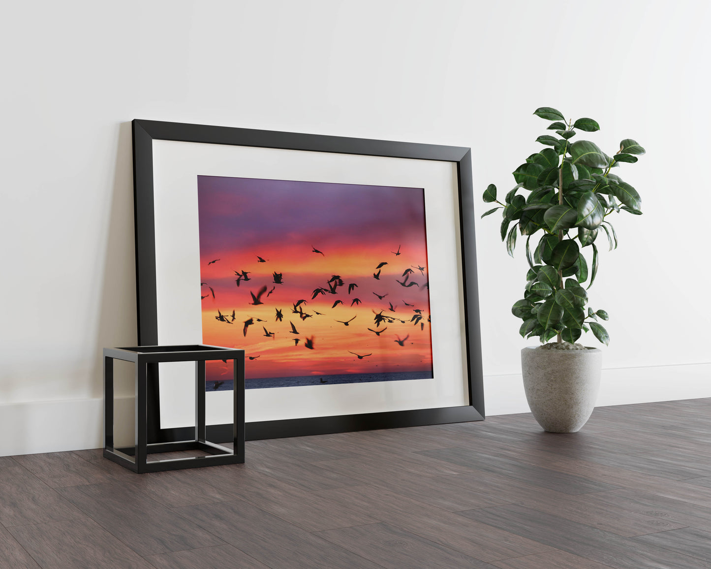 Birds- Twilight Flight - A Breathtaking Sunset, A Moment of Freedom – Captured Forever