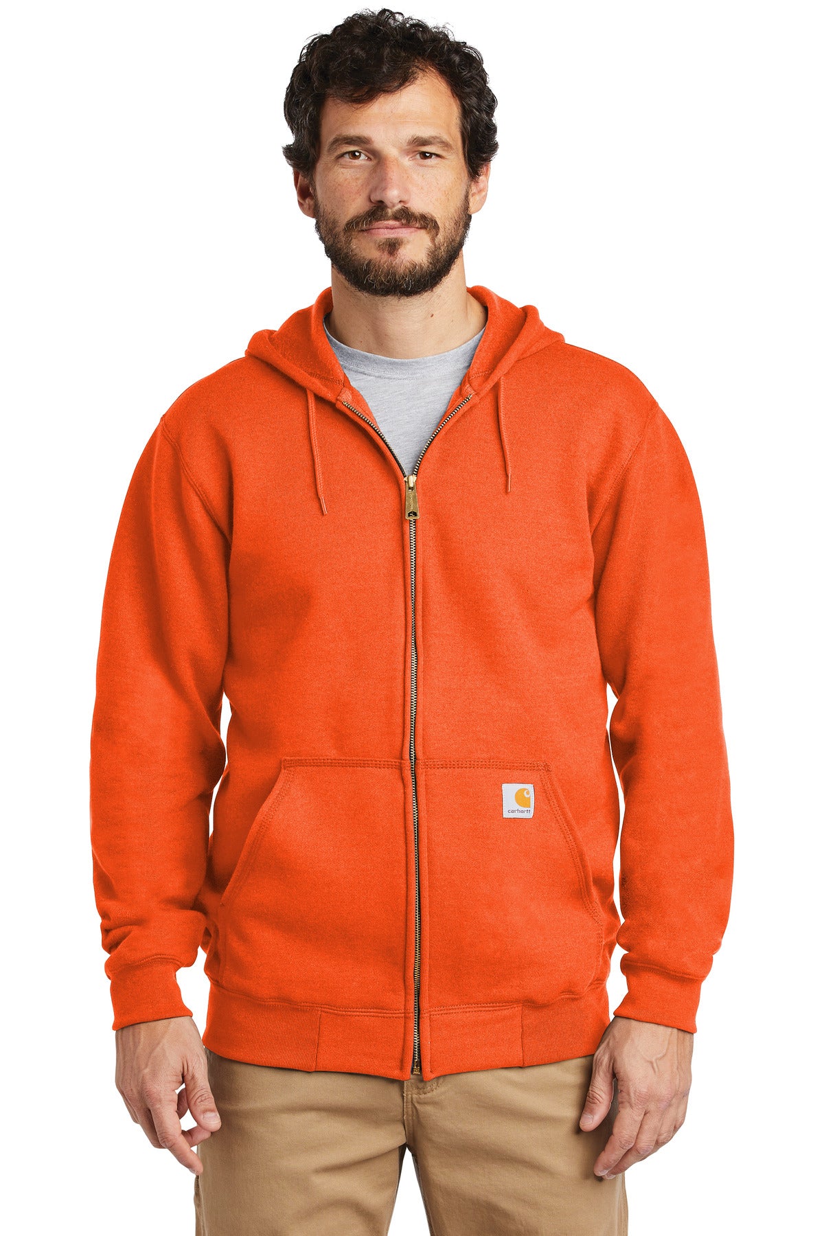 Carhartt Midweight Hooded Zip-Front Sweatshirt. CTK122