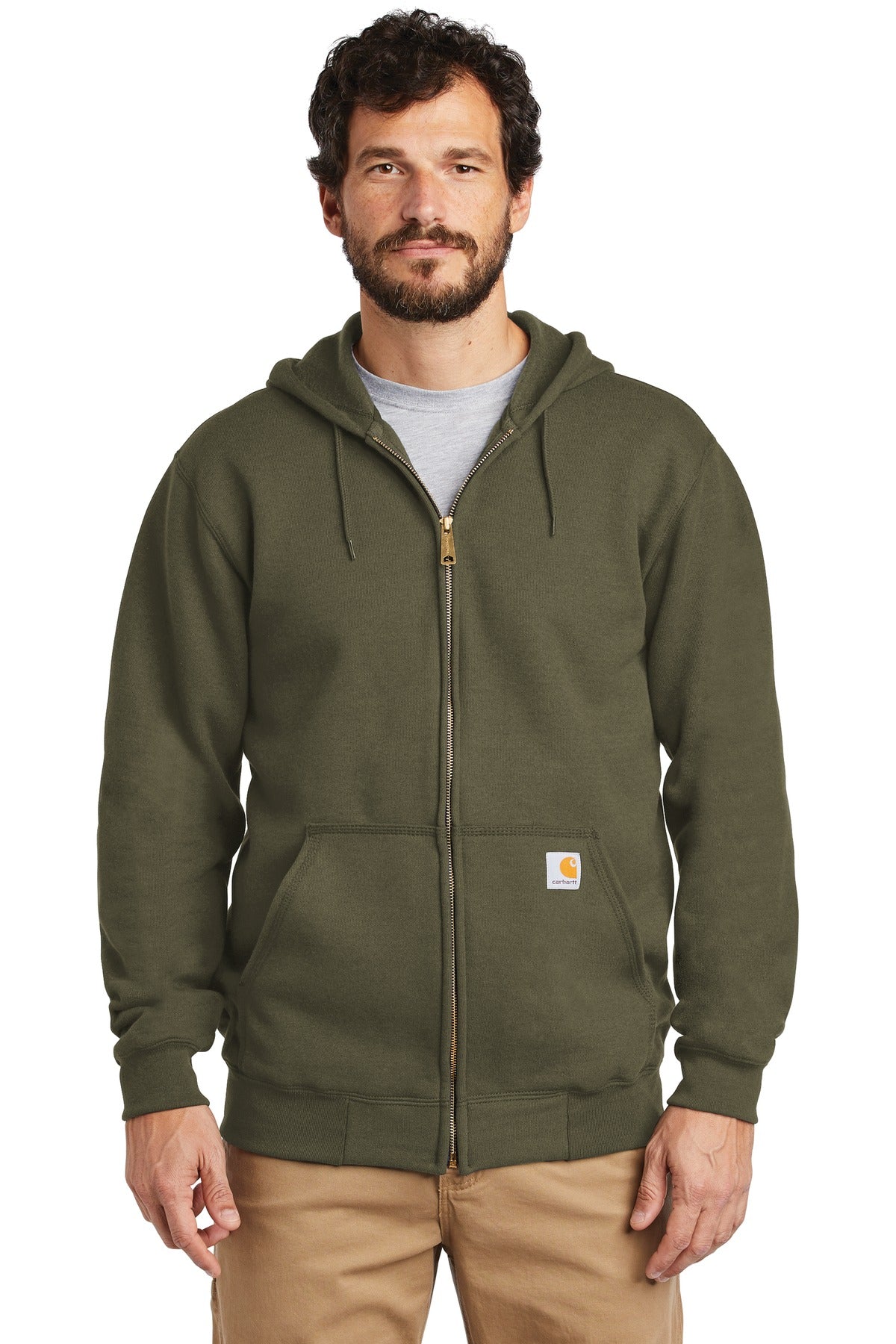 Carhartt Midweight Hooded Zip-Front Sweatshirt. CTK122