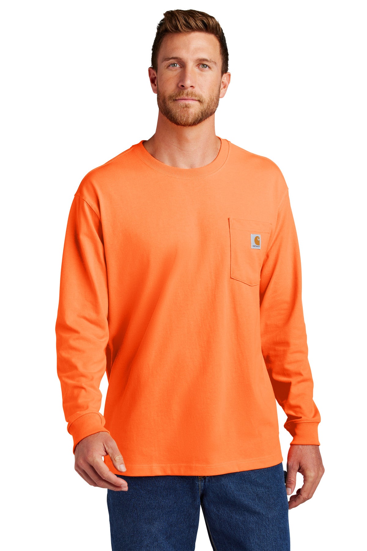 Carhartt Workwear Pocket Long Sleeve T-Shirt. CTK126