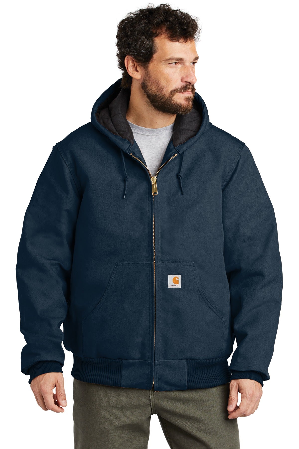 Carhartt Quilted-Flannel-Lined Duck Active Jac. CTSJ140