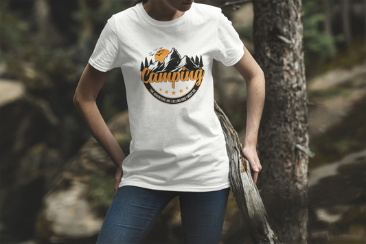 Camping Shirt - The Adventures are Calling, I must Go