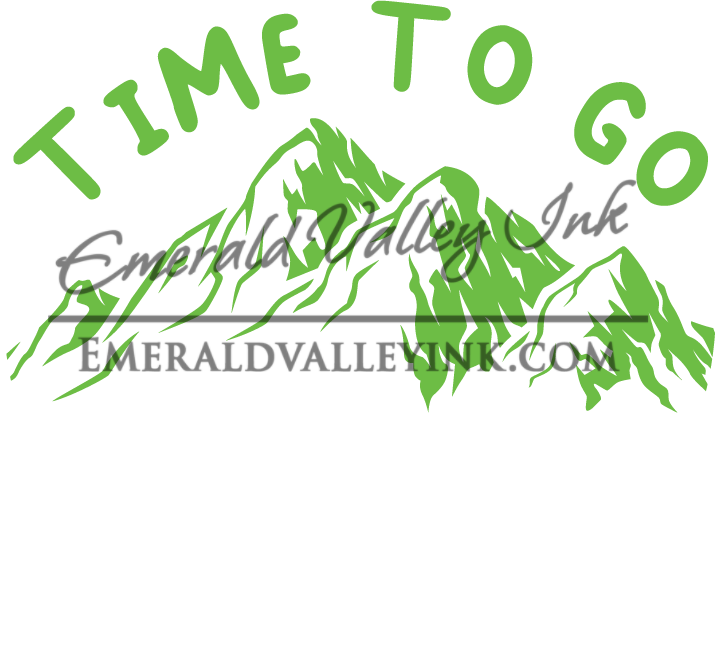 Camping Shirt - Time to Go Camping Green & White