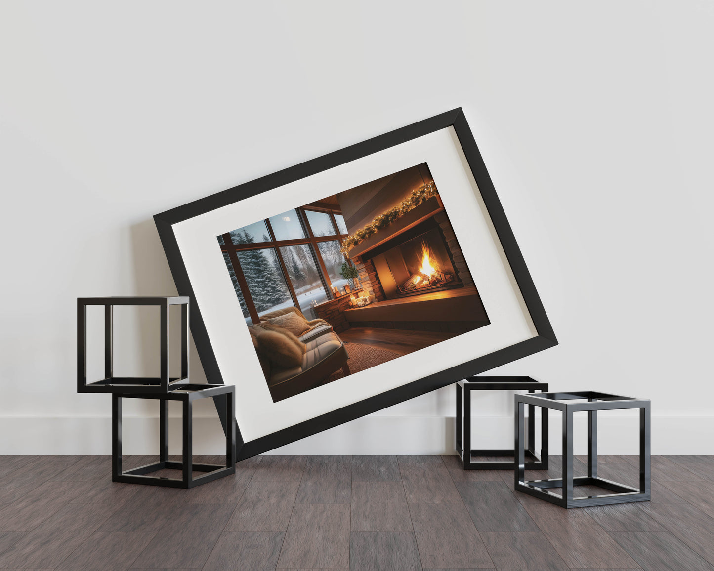 Glowing Embers- Cozy Fireside Dreams