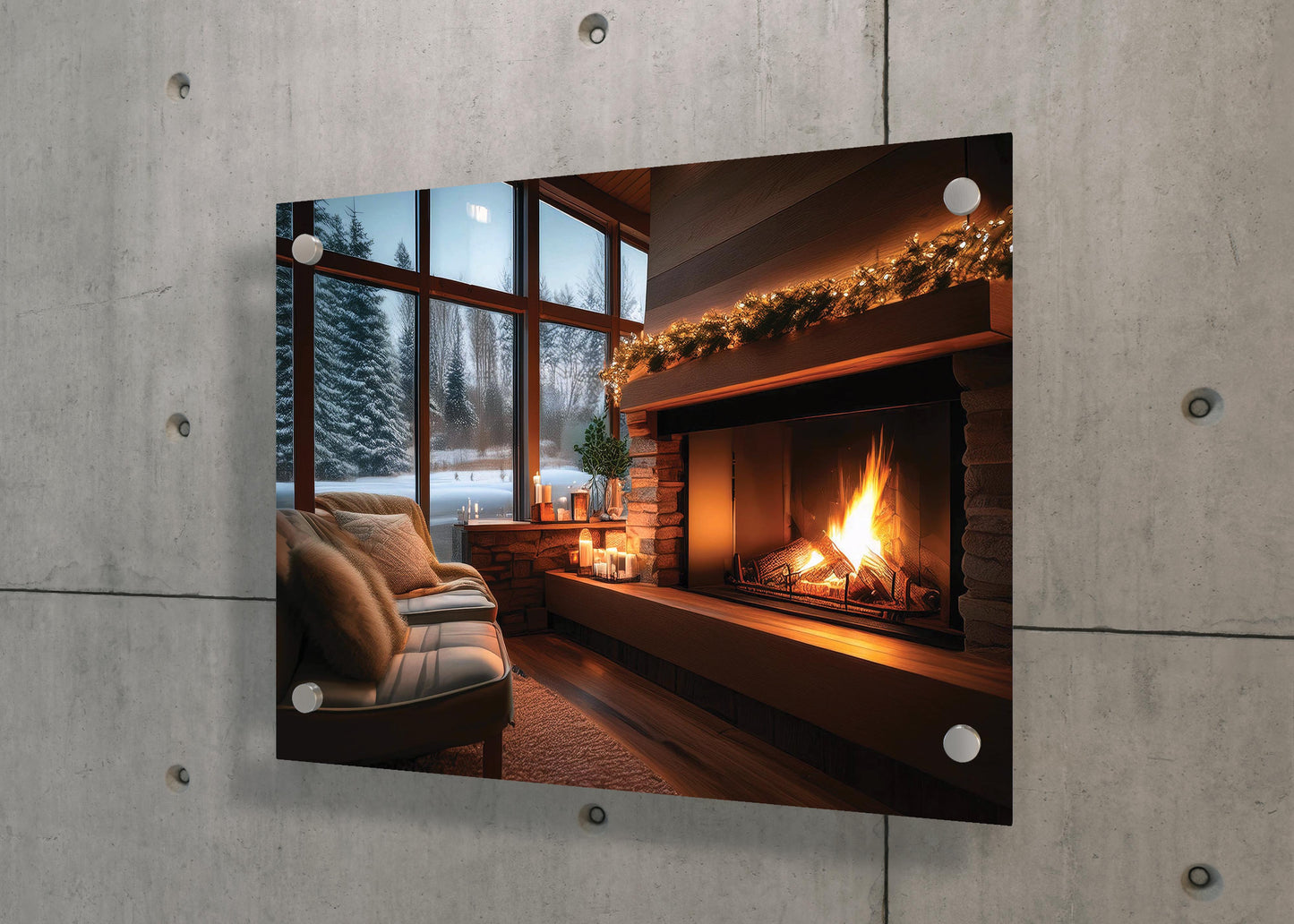 Glowing Embers- Cozy Fireside Dreams