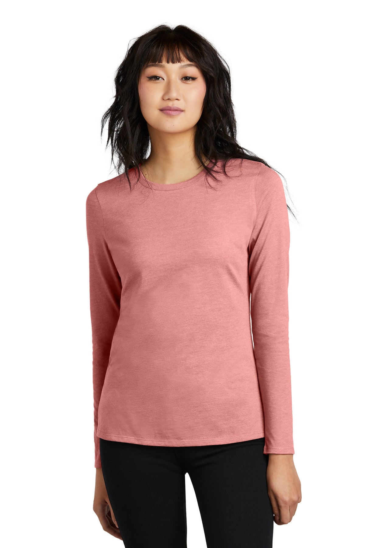 District Women's Perfect Blend CVC Long Sleeve Tee DT110