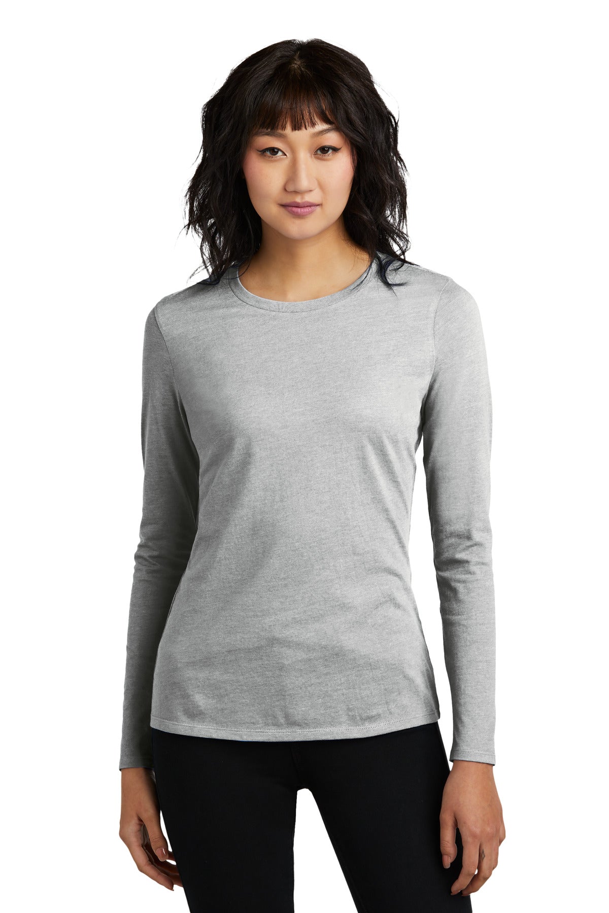 District Women's Perfect Blend CVC Long Sleeve Tee DT110