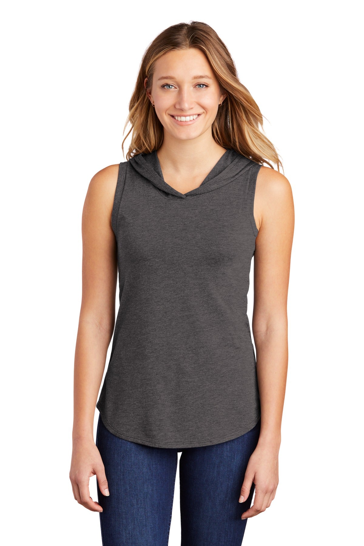 District Women's Perfect Tri Sleeveless Hoodie DT1375