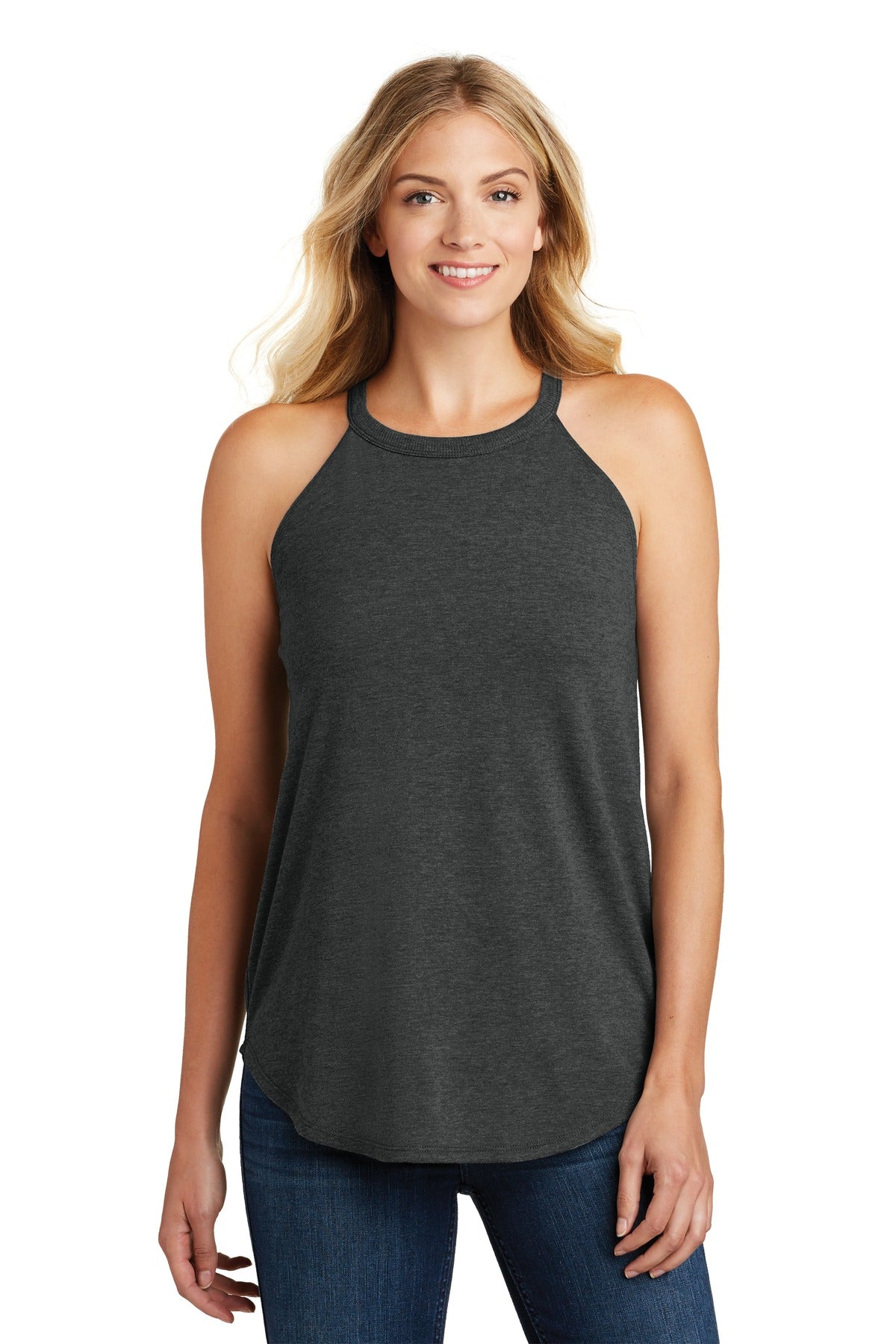 District Women's Perfect Tri Rocker Tank. DT137L