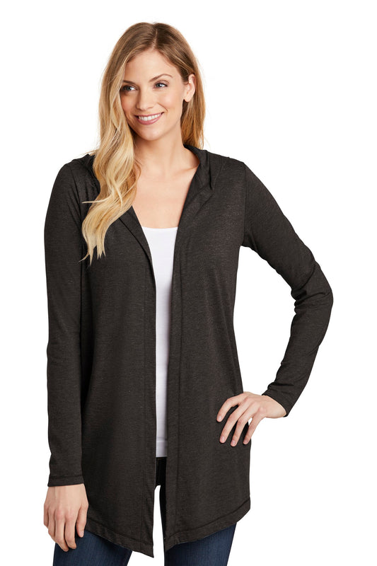 District Women's Perfect Tri Hooded Cardigan. DT156