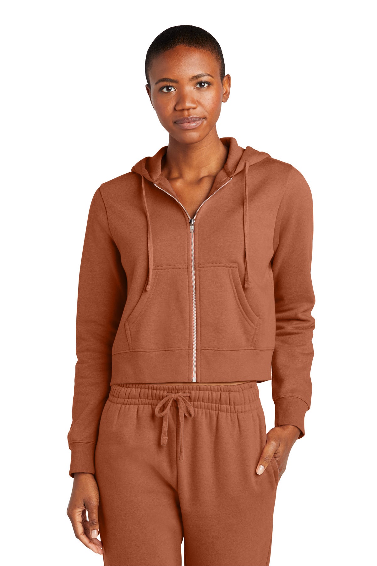 District Women's V.I.T. Fleece Full-Zip Hoodie DT6103