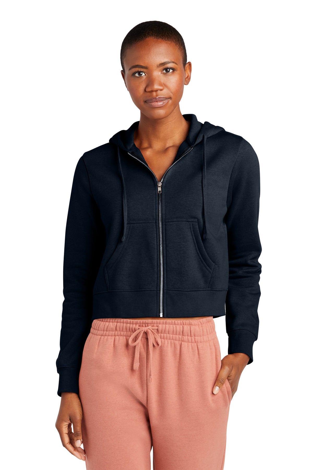 District Women's V.I.T. Fleece Full-Zip Hoodie DT6103