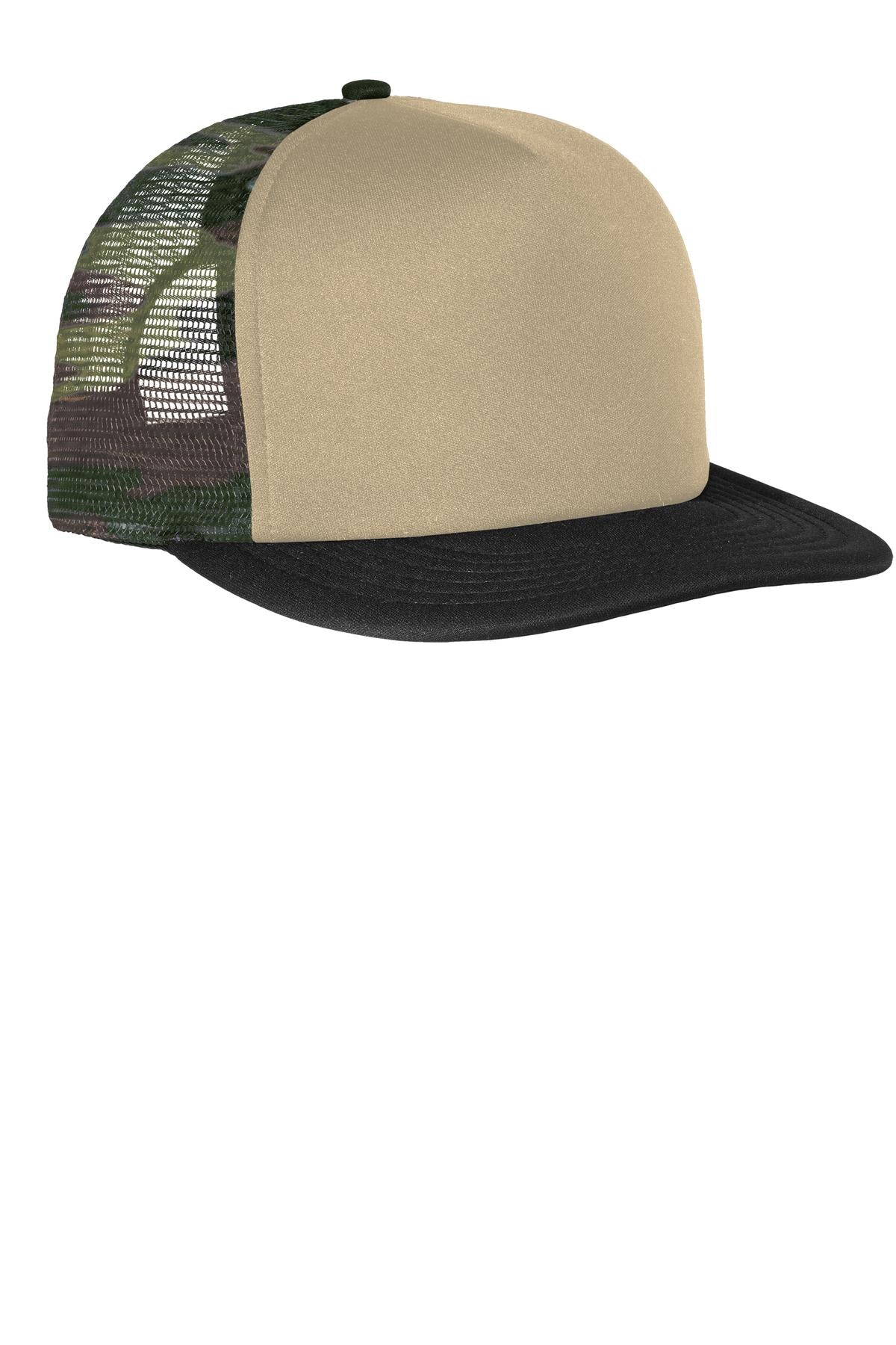 District Flat Bill Snapback Trucker Cap. DT624