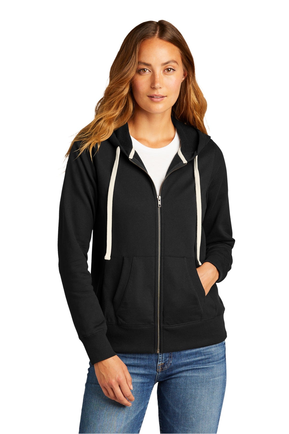 District Women's Re-Fleece Full-Zip Hoodie DT8103