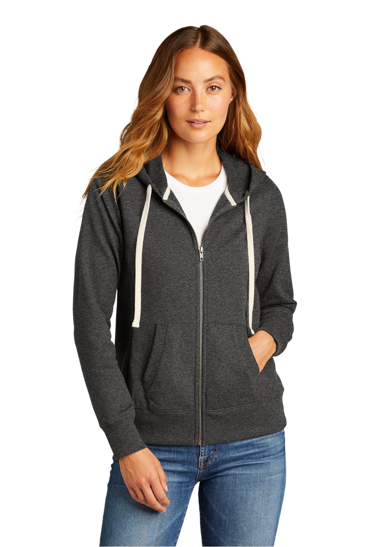 District Women's Re-Fleece Full-Zip Hoodie DT8103