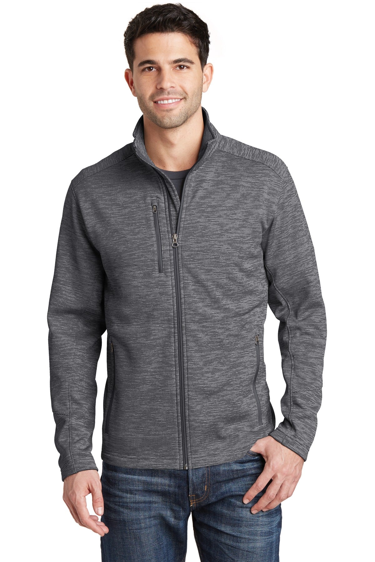 Port Authority Digi Stripe Fleece Jacket. F231