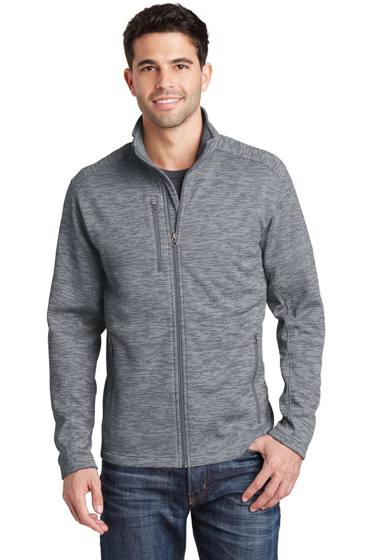 Port Authority Digi Stripe Fleece Jacket. F231