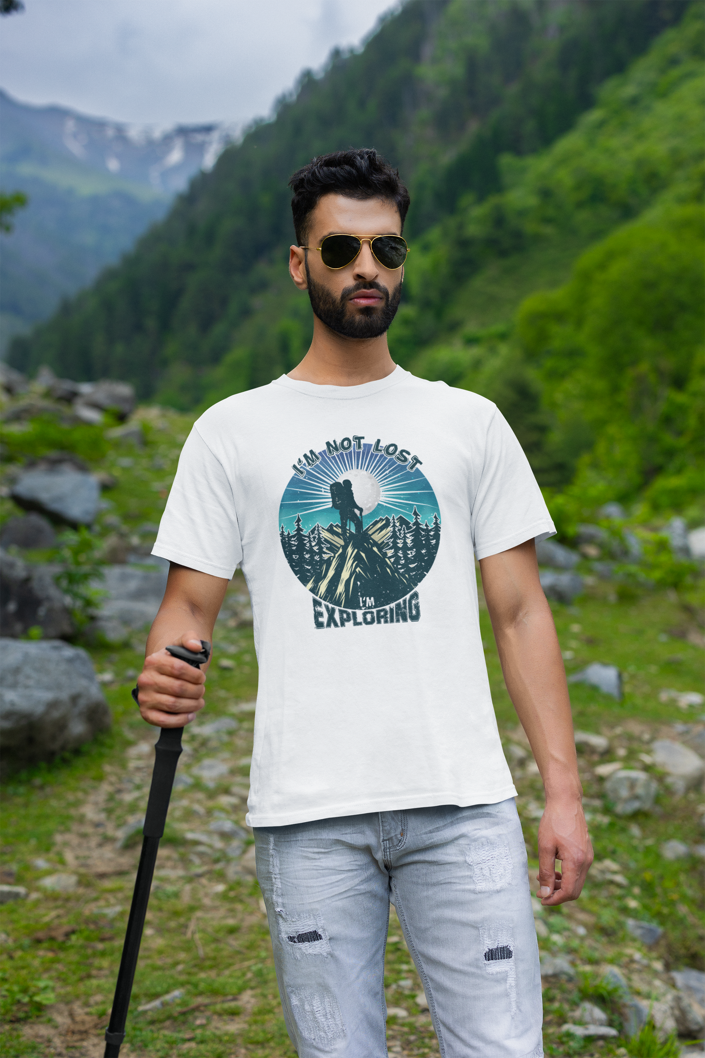 Hiking Shirt - I'm not Lost, I'm Exploring