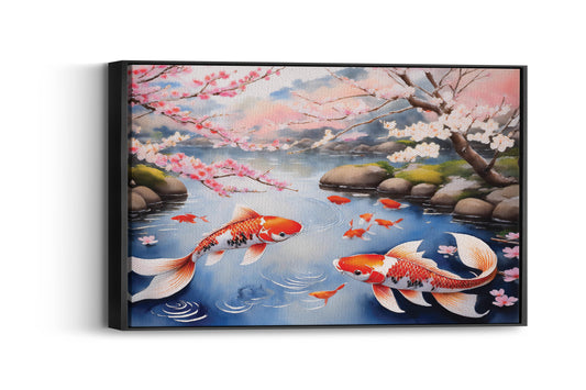 Koi Dreams- Blossoms and Ripples