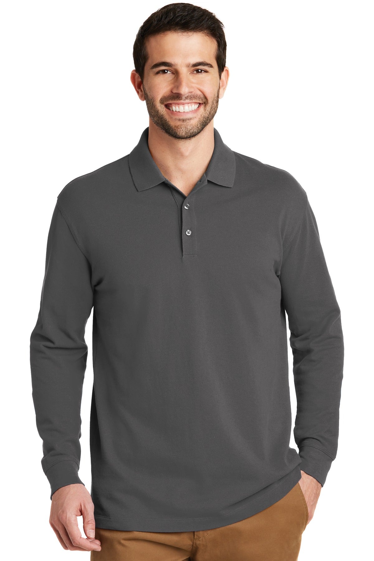 Port Authority EZCotton Long Sleeve Polo. K8000LS