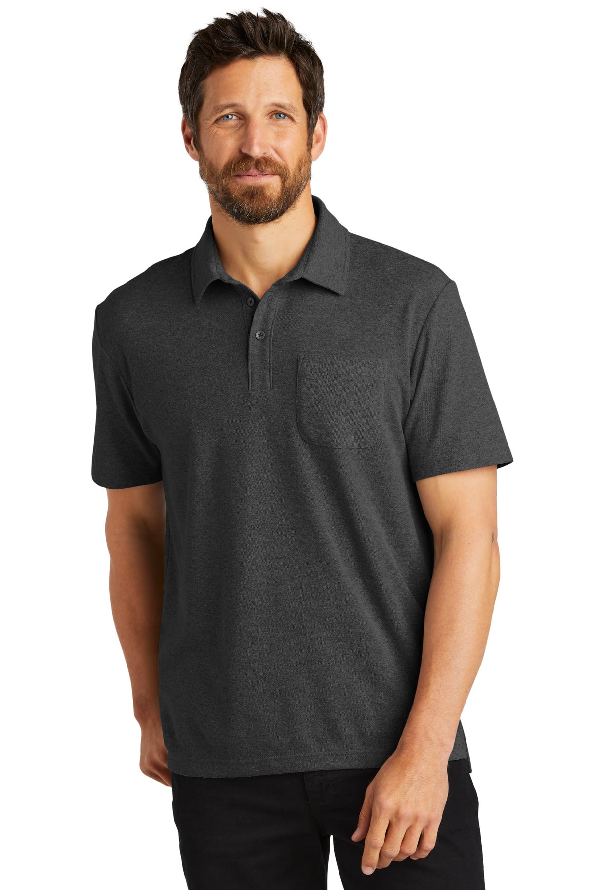 Port Authority C-FREE Cotton Blend Pique Pocket Polo K868