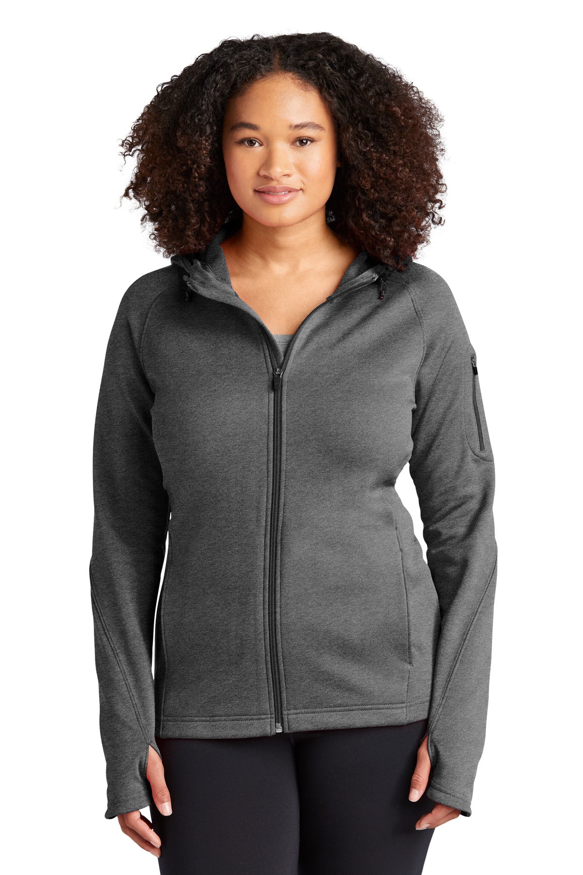 Sport-Tek Ladies Tech Fleece Full-Zip Hooded Jacket. L248