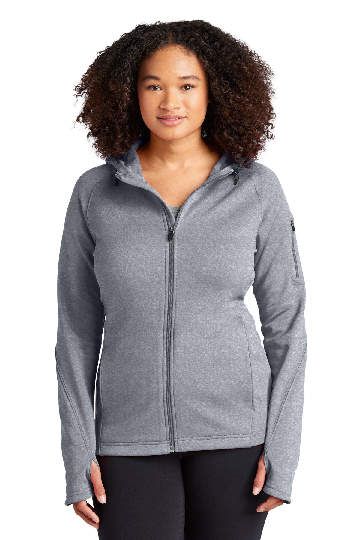 Sport-Tek Ladies Tech Fleece Full-Zip Hooded Jacket. L248